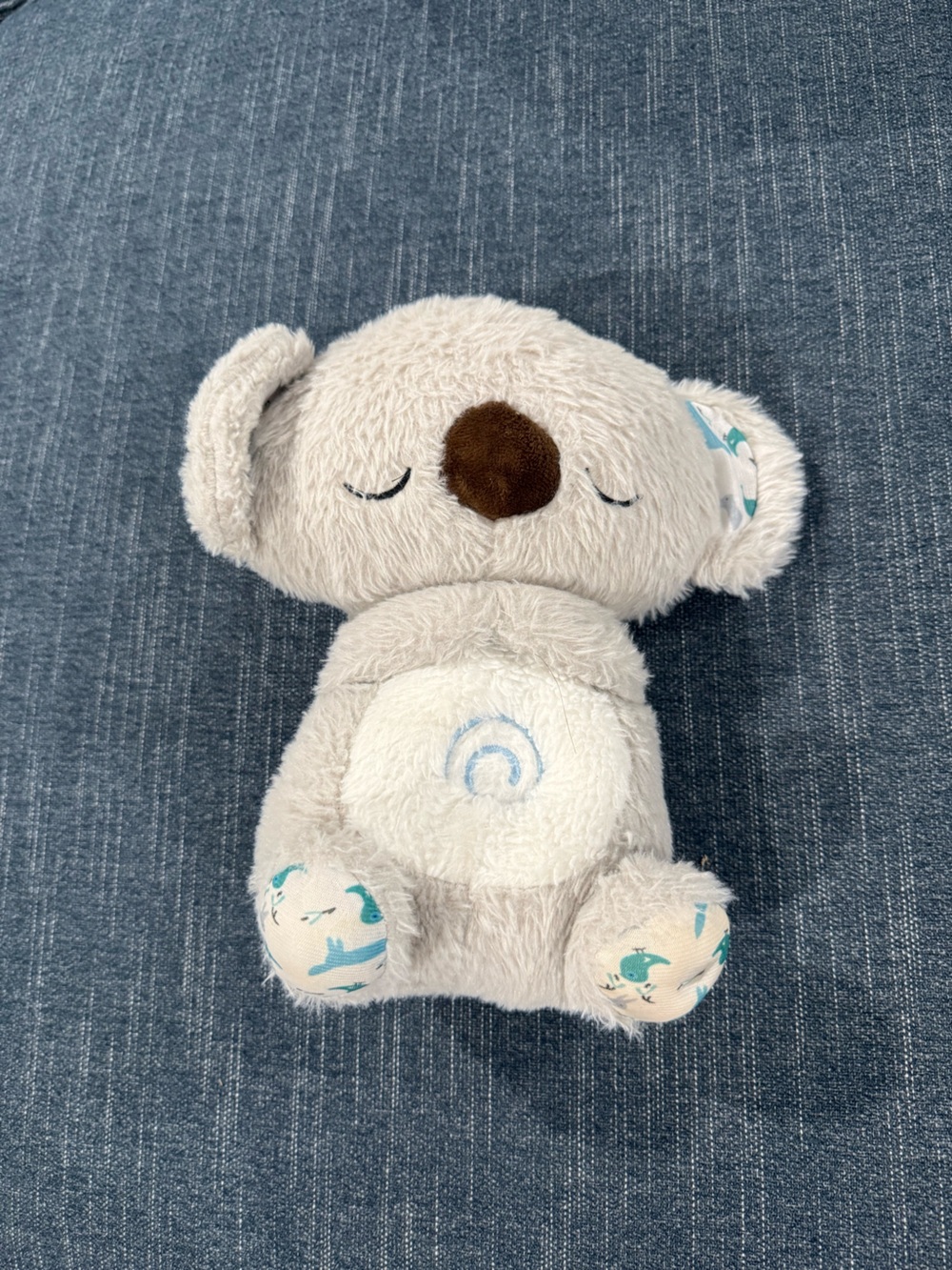 Plush Sleepy Koala kids plush plays soothing music - Cream with Teal Accents